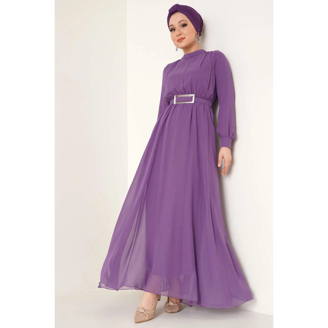 New Season Women Winter Islamic Clothing Abaya Dress Kaftan Tunic Dubai Muslim Islamic Fashion Turkish Made Islamic Dresses