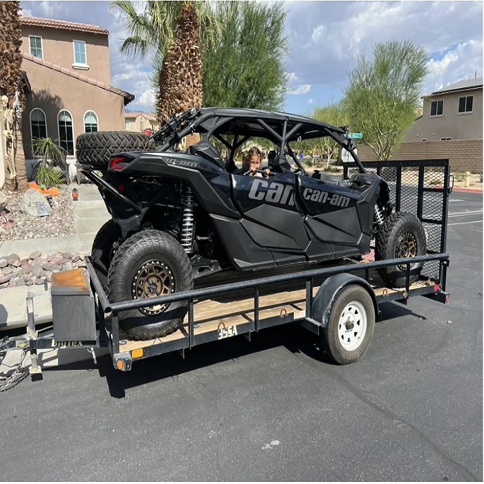 wholesale motorcycle trailer folding Ski doo Atv trailers single rail motorcycle trailer