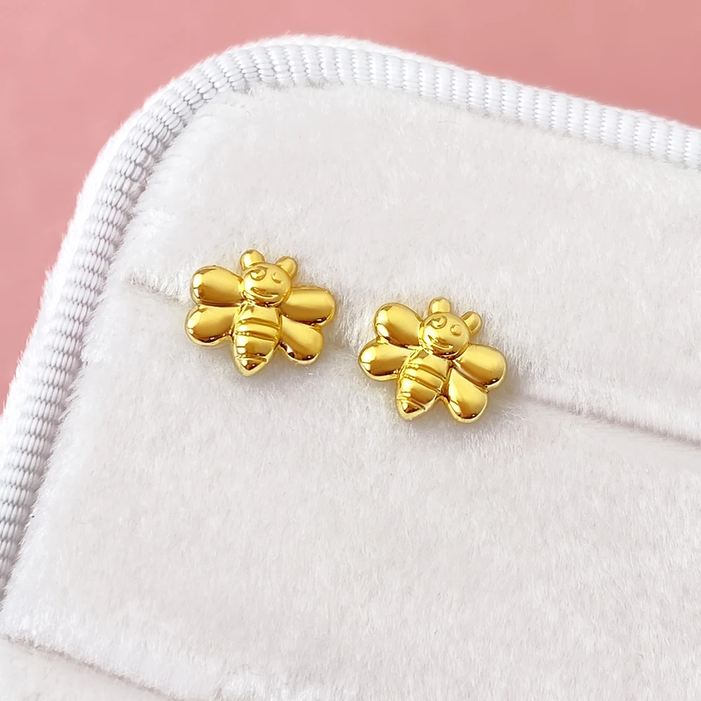 Оптовая продажа корейских пользовательских женских модных украшений 18K золото пчела аксессуары ювелирные изделия