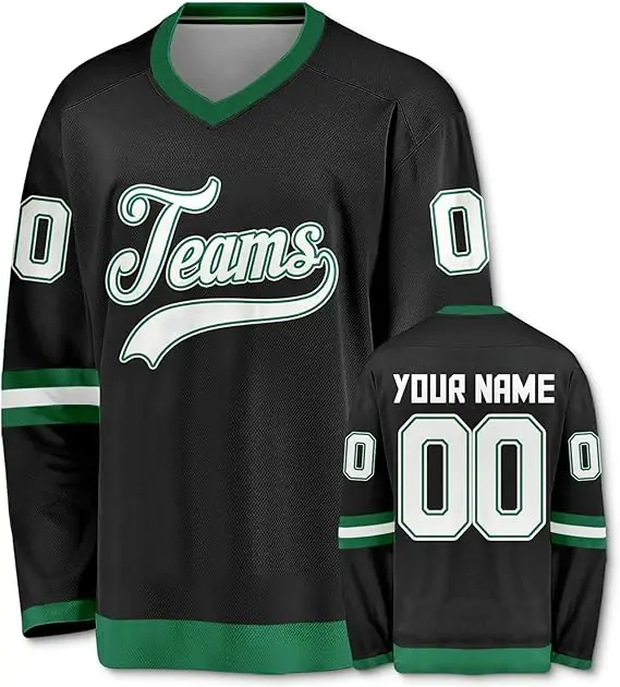 Personalized Custom Hockey Practice Jerseys for Men and Youth Stitched Printed Name Number Logo Ice Hockey Clothing