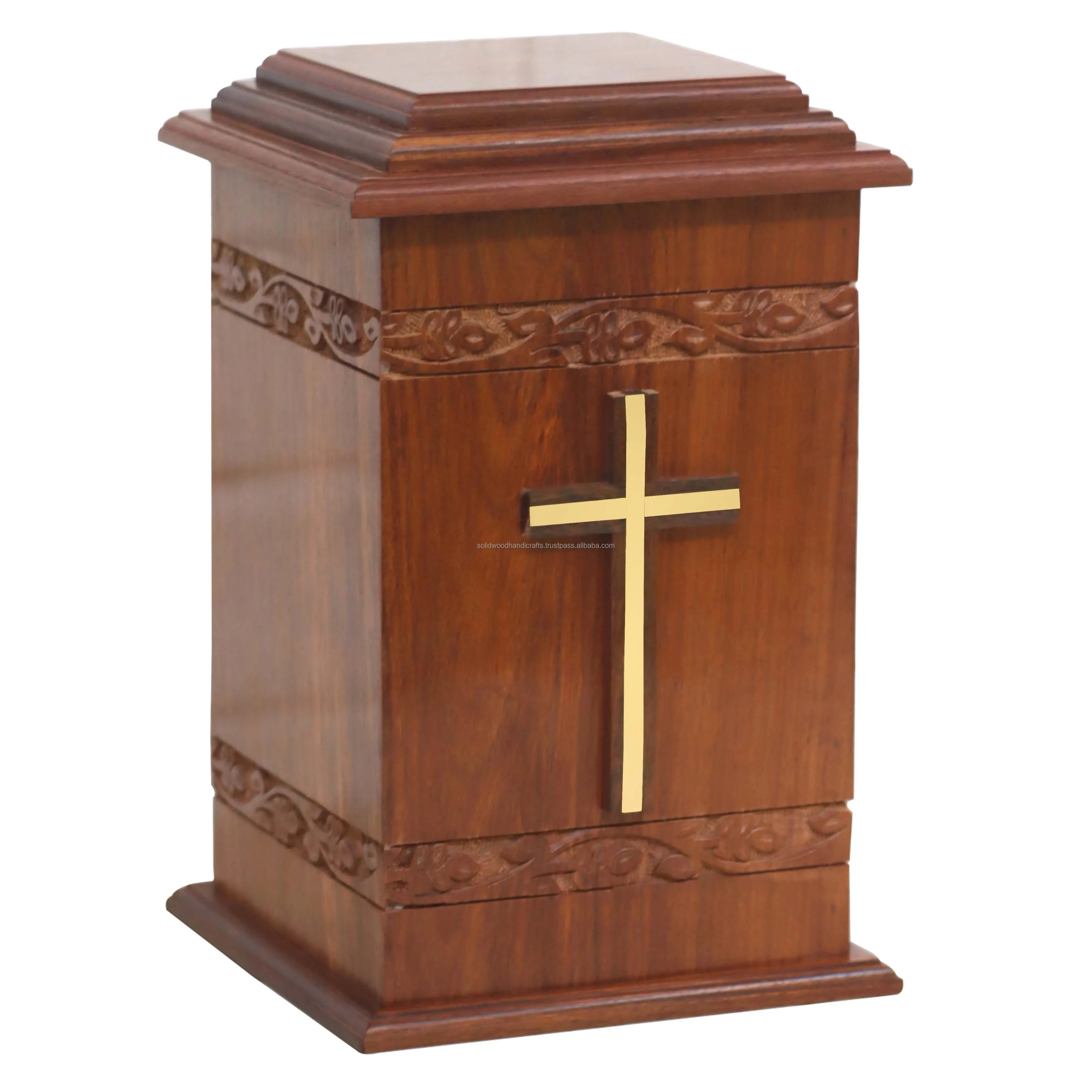Factory wholesale cremation urns High Quality Funeral Supplies Eco-friendly Wooden Urn Adult Urn For Ashes