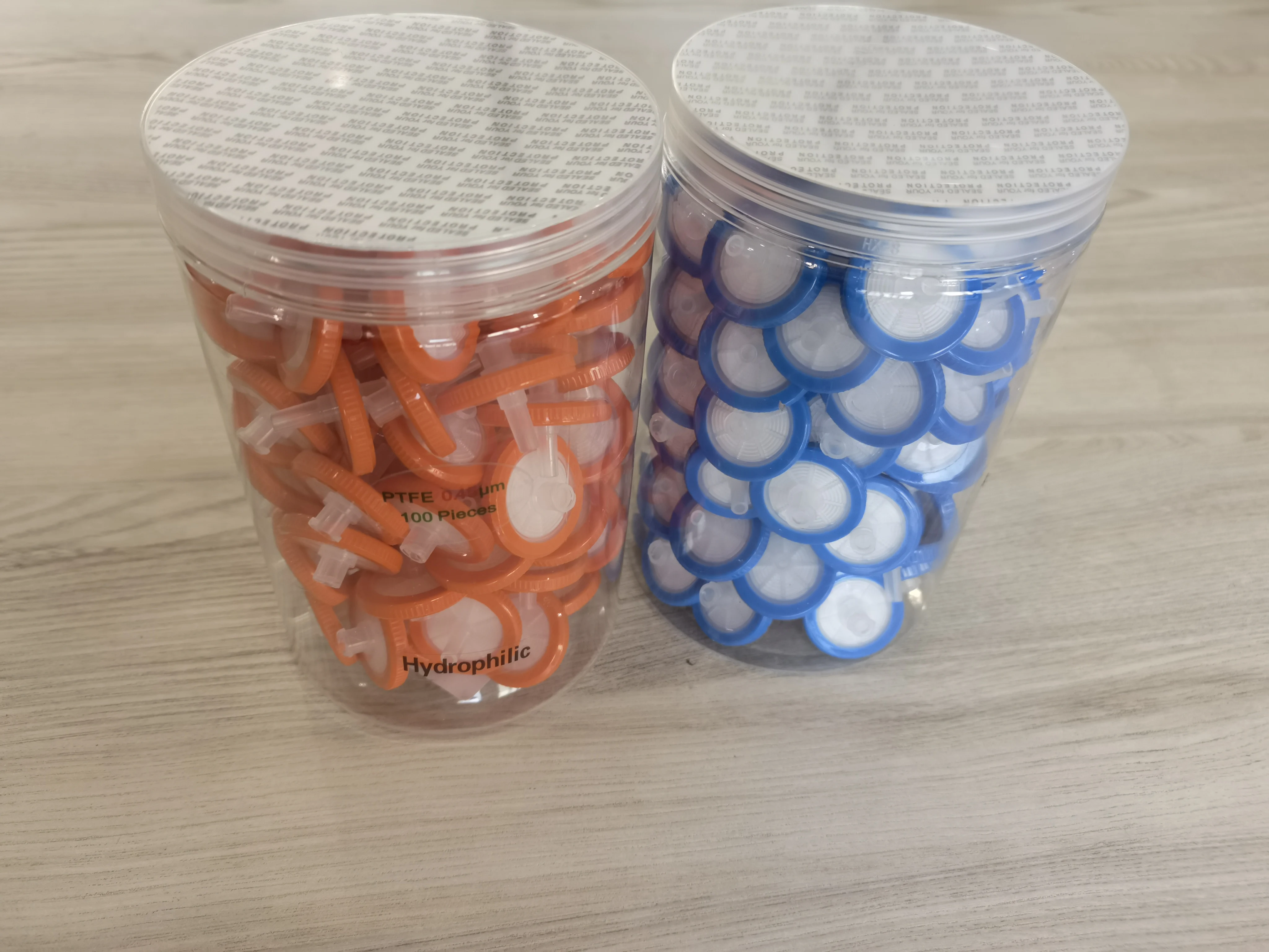 Lab PES PTFE Membrane Syringe Filter 13mm 0.45um Disposable Filter Cartridge