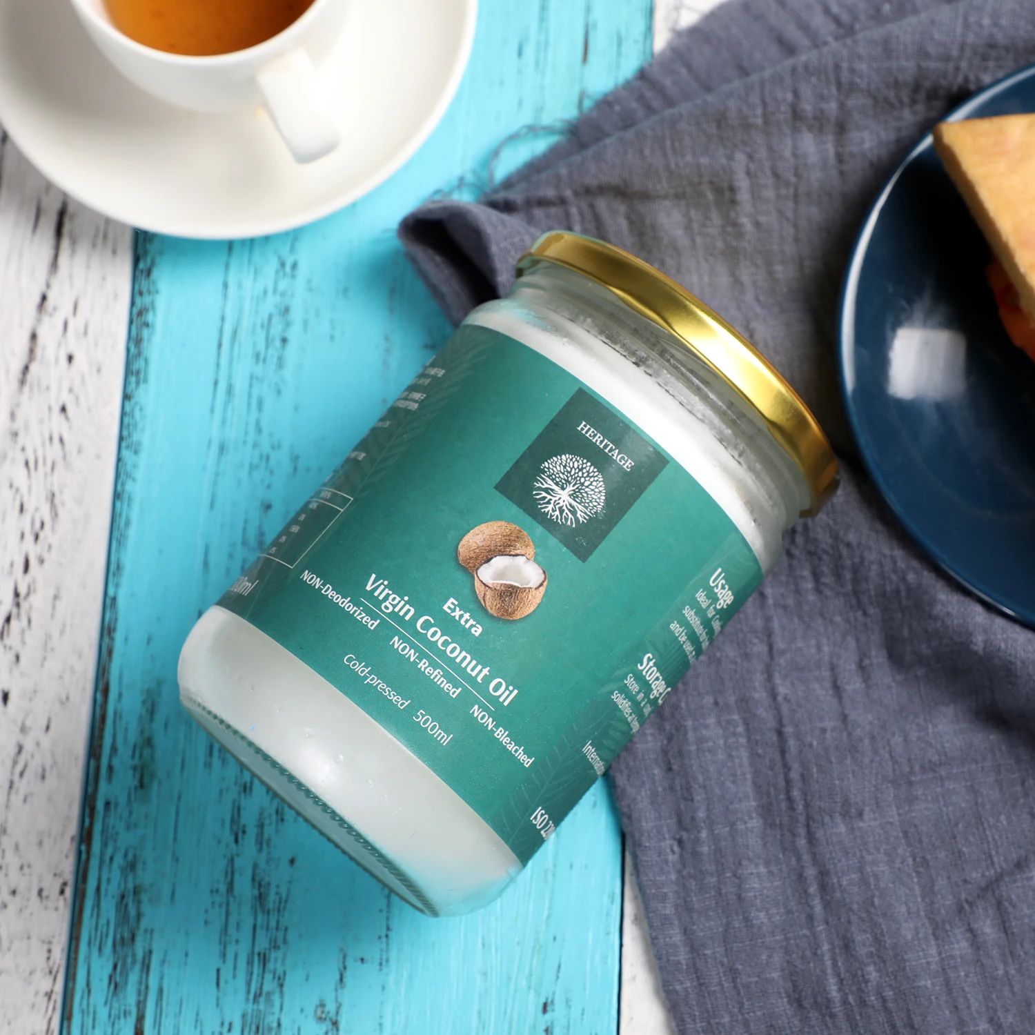 Натуральное органическое кокосовое масло в упаковке насыпью или розницу-Пищевая косметика для приготовления пищи сплошного