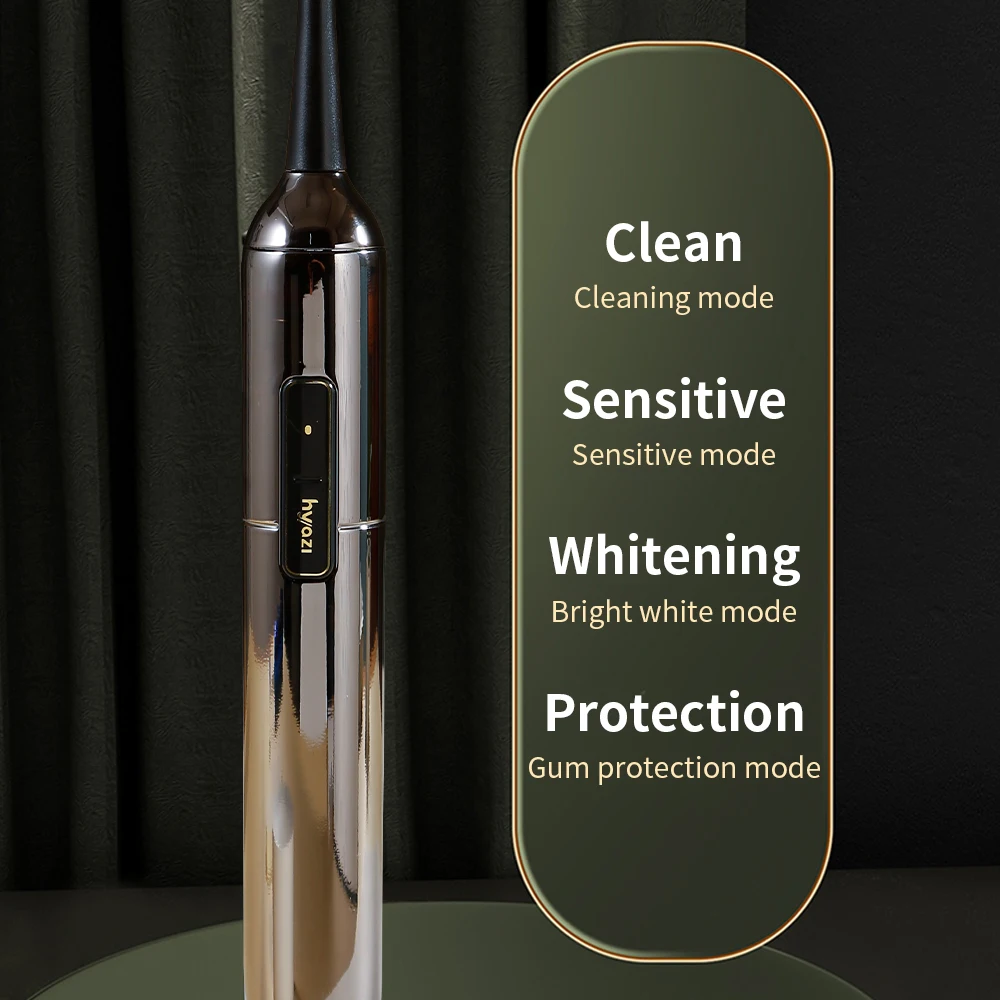 XBH зубная щетка для глубокой очистки 60 градусов двойная отбеливающая волна вибрационная звуковая электрическая