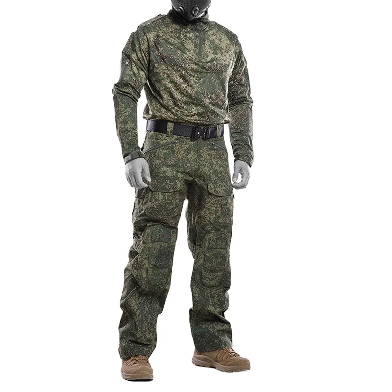 Men Tactical Clothing Clothes Shirts Pants Black Camouflage Russia Combat Tactical Uniforms  G4 G2 Frog Suits G3