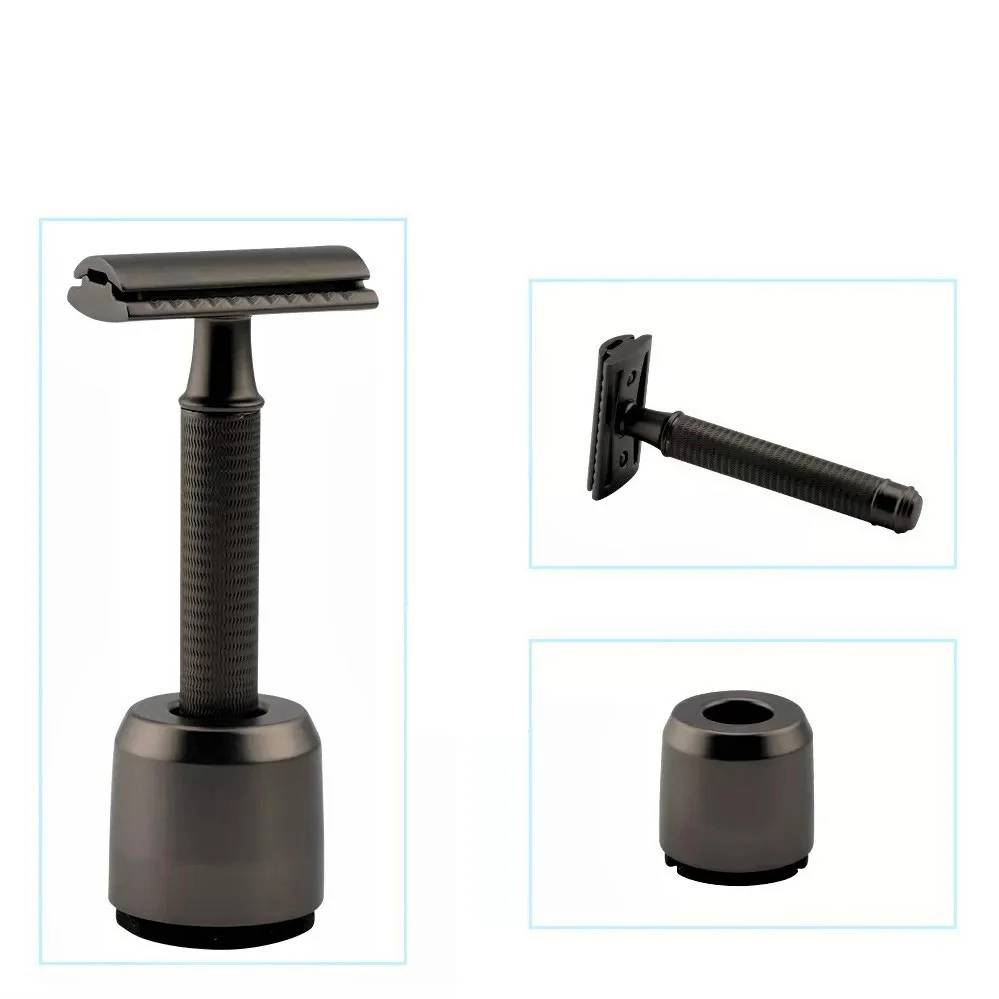 Hot Selling High Quality Safety Razor With Stand Multi Functional Rust Free OEM Safety Razor Under Shave Razor With Stand