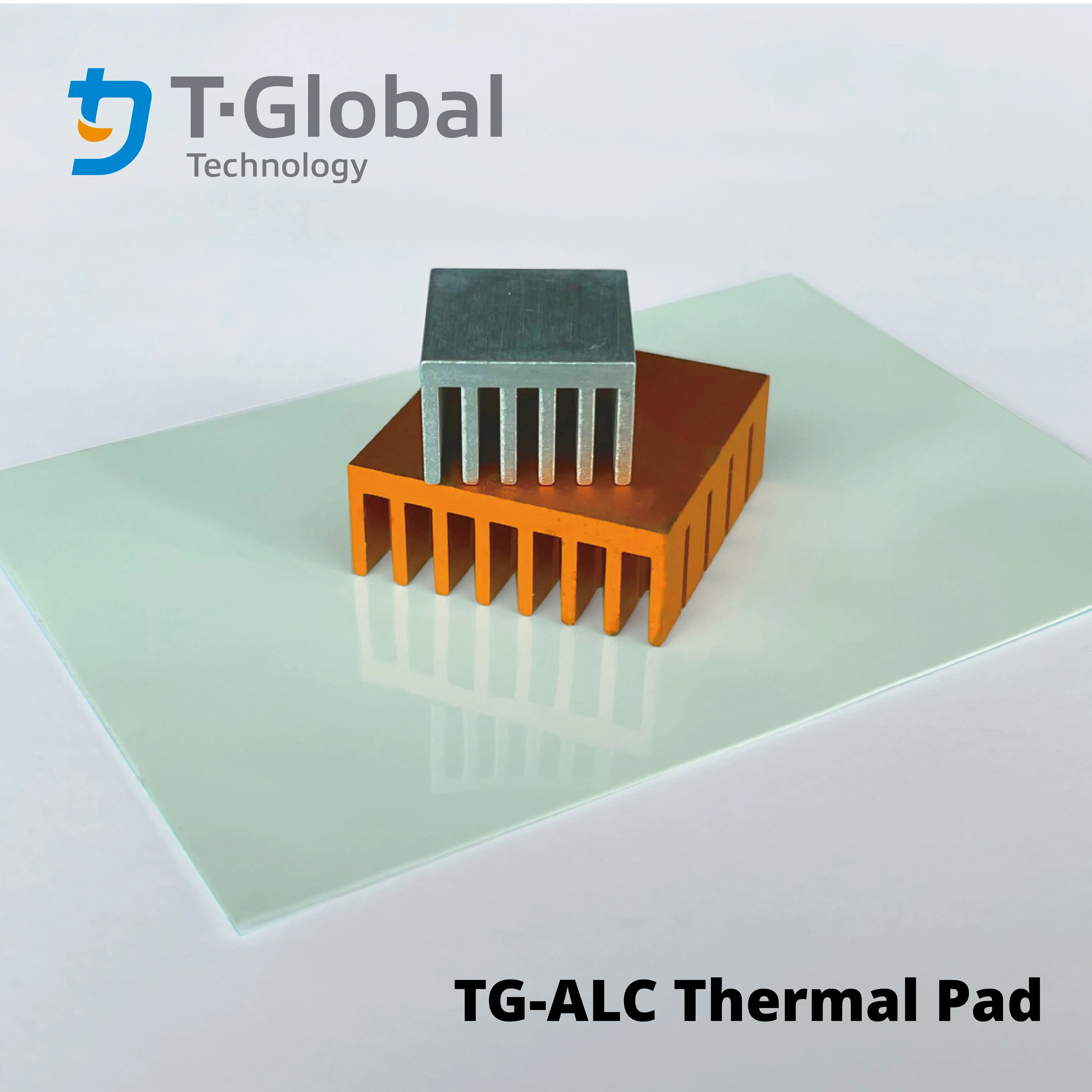 4.2W/mK high thermal conductivity silicone thermal gap pad 150X150mm TG-ALC