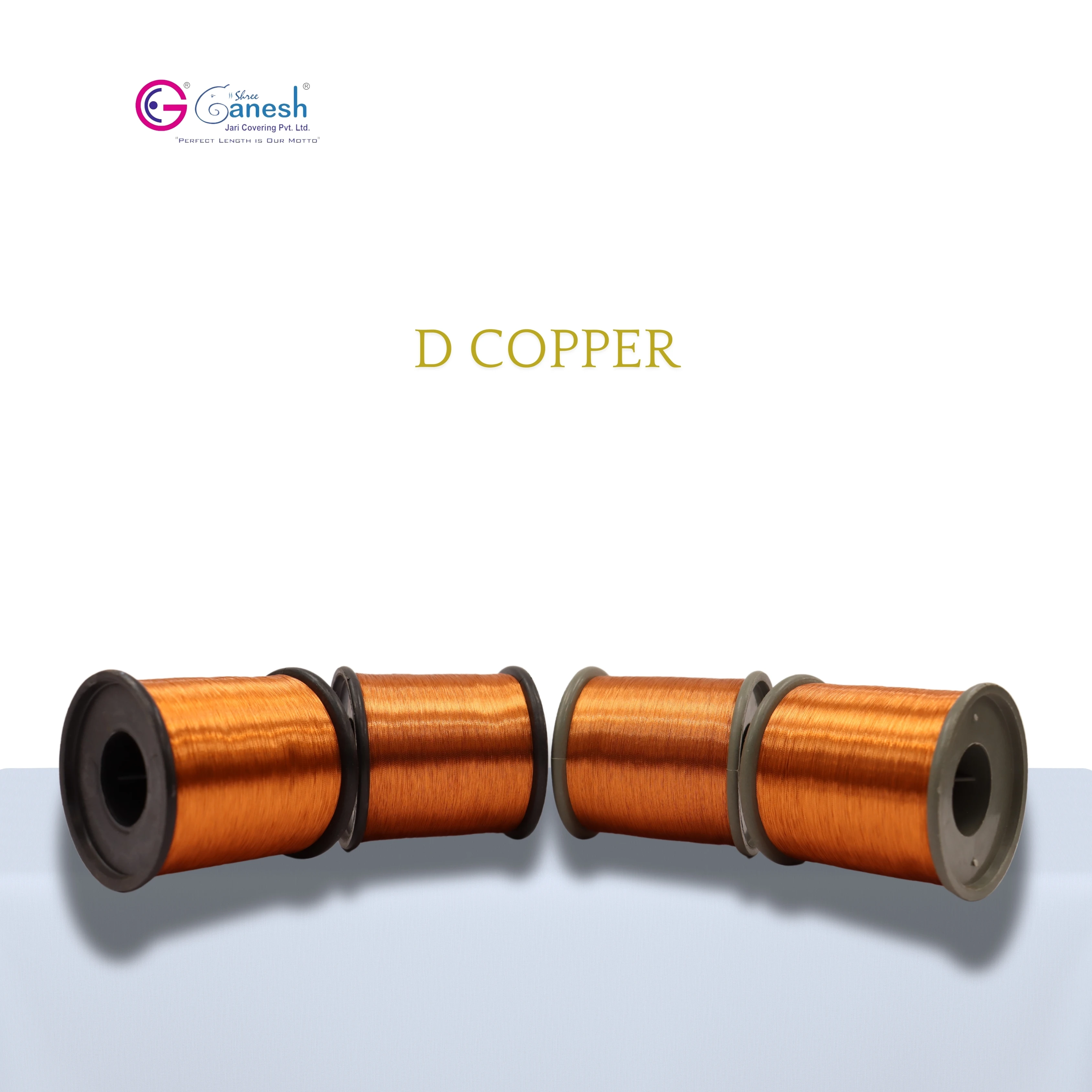 D Copper Metallic Jari Kasab Embroidery Yarn High Tenacity Polyester Yarn for Hand Knitting Lurex Registered Trademark