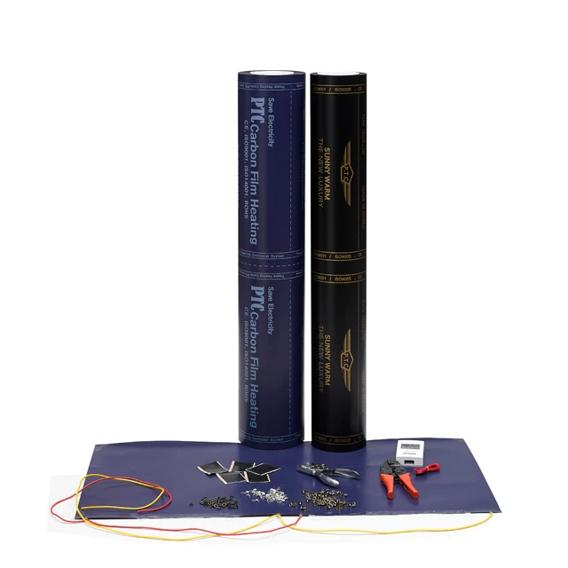 Towtech Sunny Warm 4 Copper Foil Far Infrared Ray Overall PTC Carbon Graphene Floor Heating Film(Mat) SW-410D(50cm+50cm)