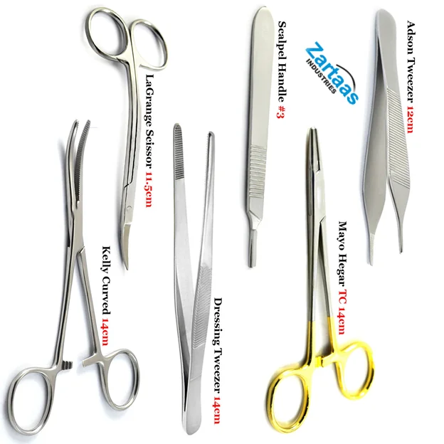 Veterinary Suture Set Medical Surgical Instrument set of 6 pcs  Surgical Instruments Manufacturer and Exporter