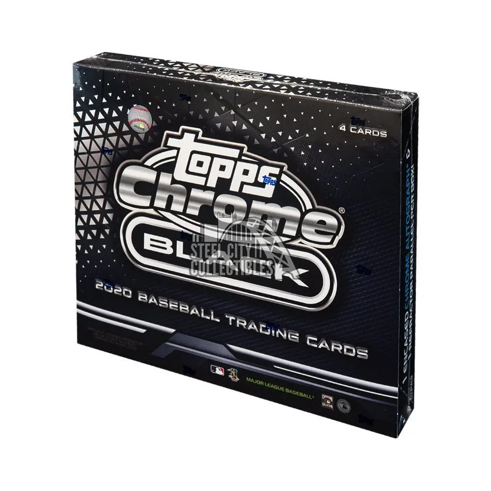2021 Topps Chrome Black Baseball Hobby Box from Top Listed USA Origin Seller