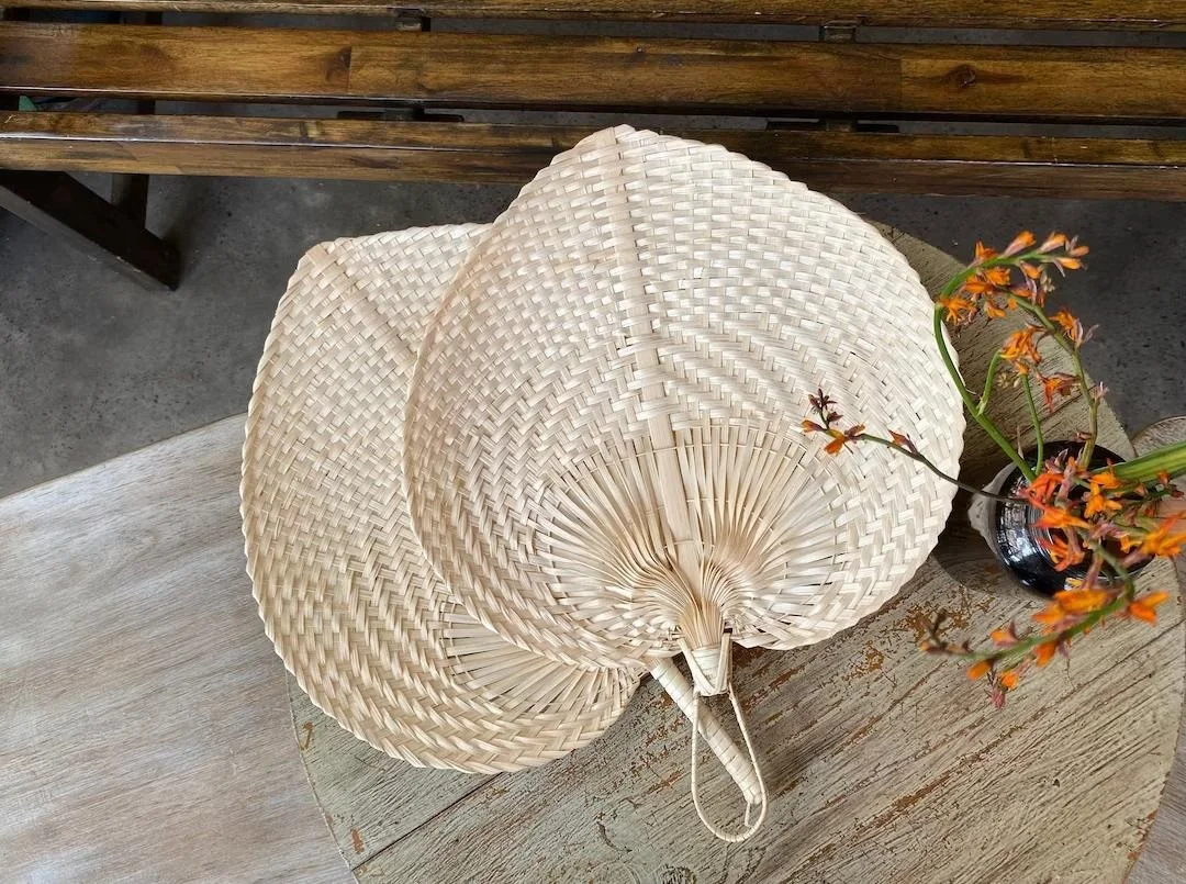 HOT SALE - Bamboo Craft Weave Hand Fan - Wholesale Bamboo Rattan Printed Handicraft Fans export worldwide