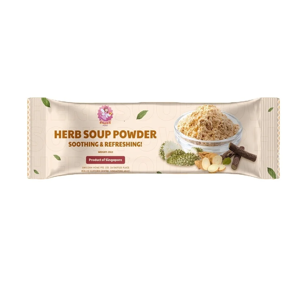 20G Ambient Herb Soup Powder Low-Calorie Singapore Instant Soup with 24 Months Shelf Life Frozen Durian White Locule Membrane