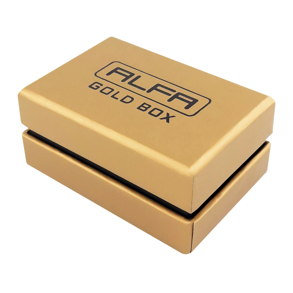 Wedding Rings Box Wholesale Eco Friendly Cardboard Jewelry Packaging Boxes Jewellery Paper with Your Printing Alfa Gold Box KCK2