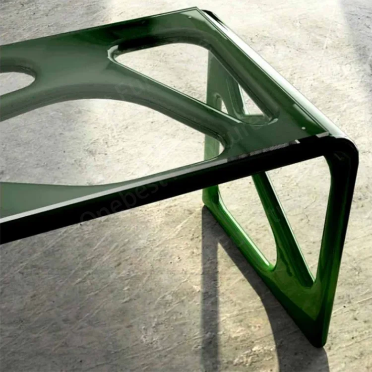 Minimalist Designer Creative Writing Table Living Room Home High-end Villa Glass Office Desk