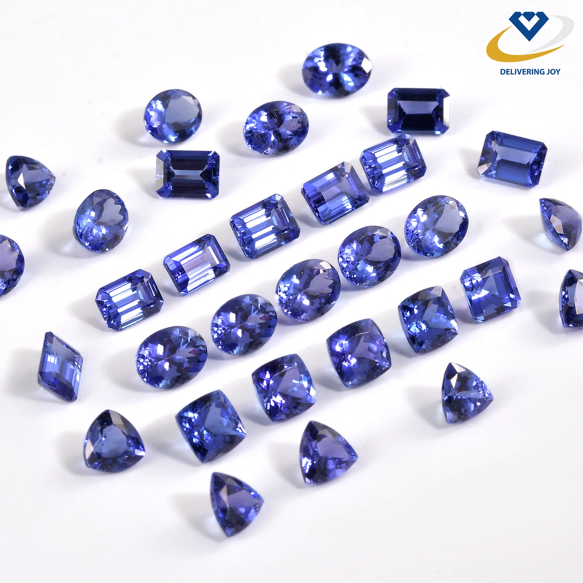 Natural Tanzanite Stone All Shape Size Available High Quality Tanzanite Calibration Custom Cut Loose Gemstones Wholesale Supply