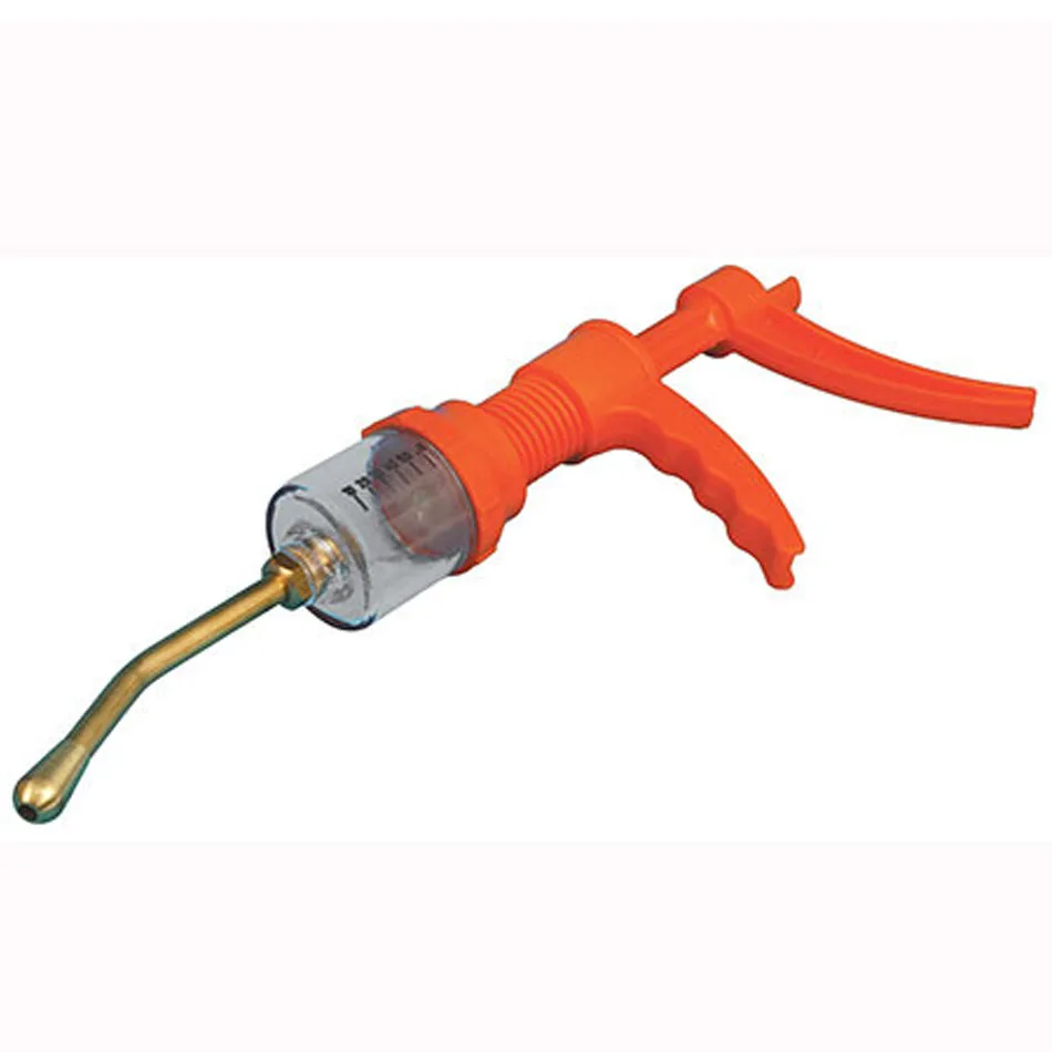 Wholesale top quality Pakistan Automatic Drench Gun Plastic Body Veterinary Instrument Automatic Cattle Drencher