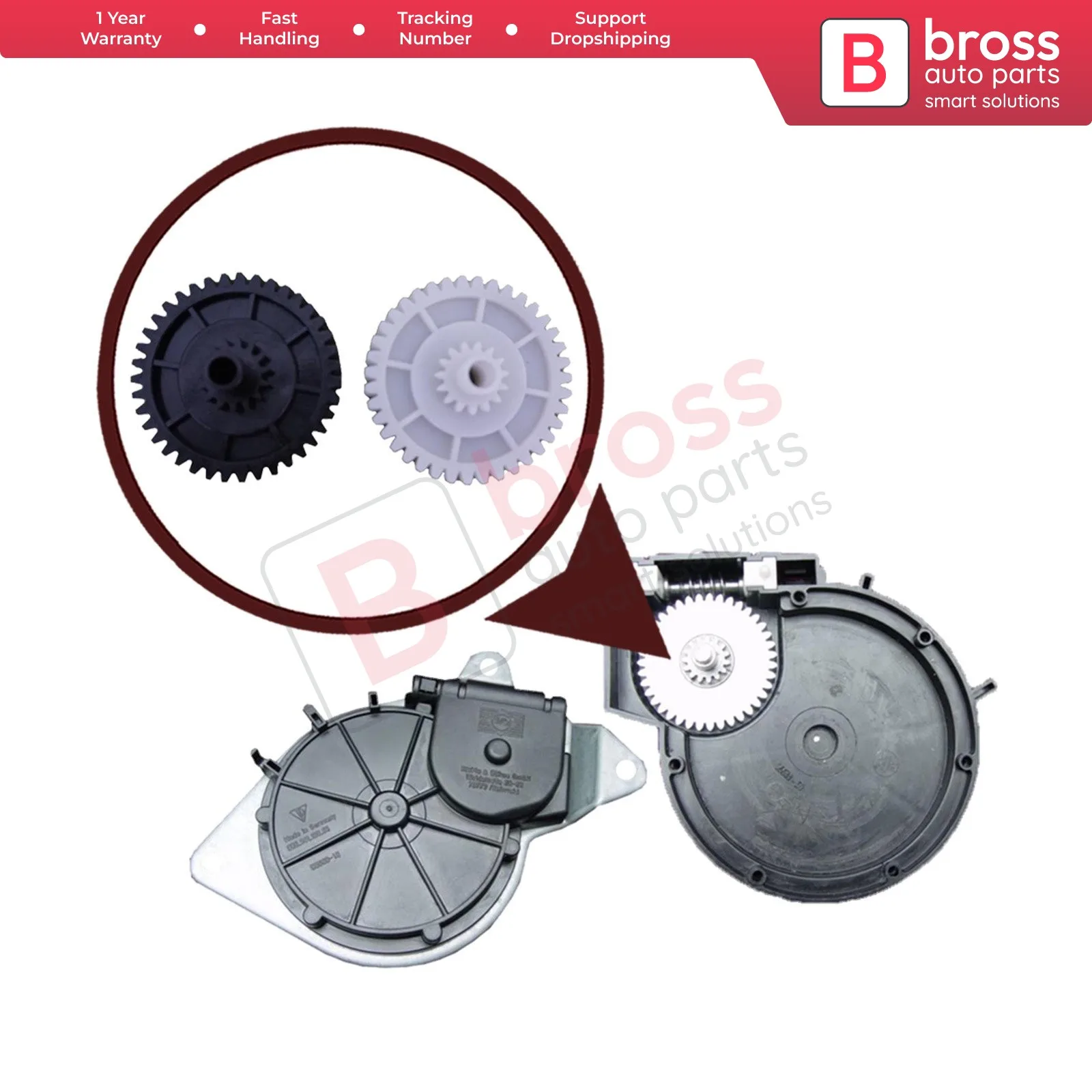 BGE581  Top Transmission Repair Gears 98756118001 Left and Right Side for Porsche Boxster Convertible 1997-2012