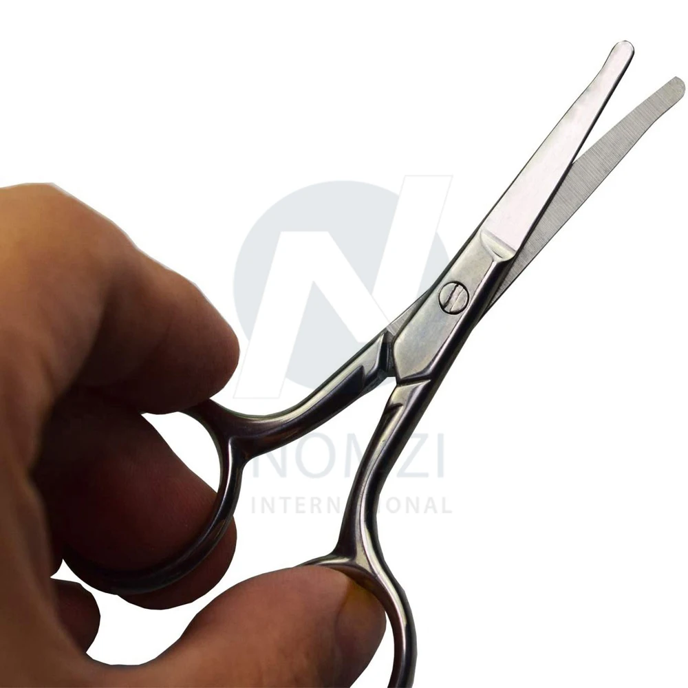 Professional Safety Scissors for Personal Care Facial Hair Removal and Ear Nose Eyebrow Trimming Stainless Steel Scissors