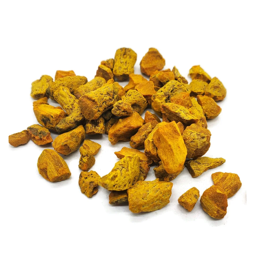 Organic Way Ceylon dried Turmeric Root Cut Rich in Curcumin and Antioxidants