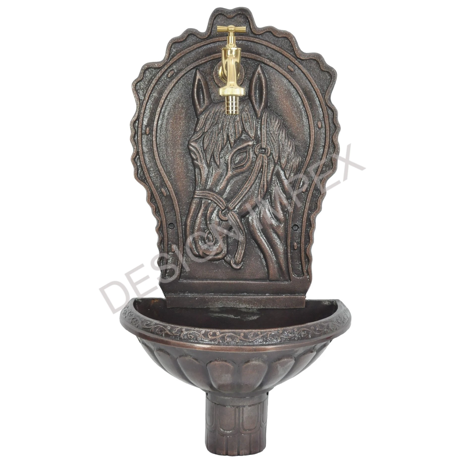 Garden Mounted Cast Iron Antique Design Wall Fountain Wholesale Best Quality Elegant Fountain Garden Basin Attractive Prices