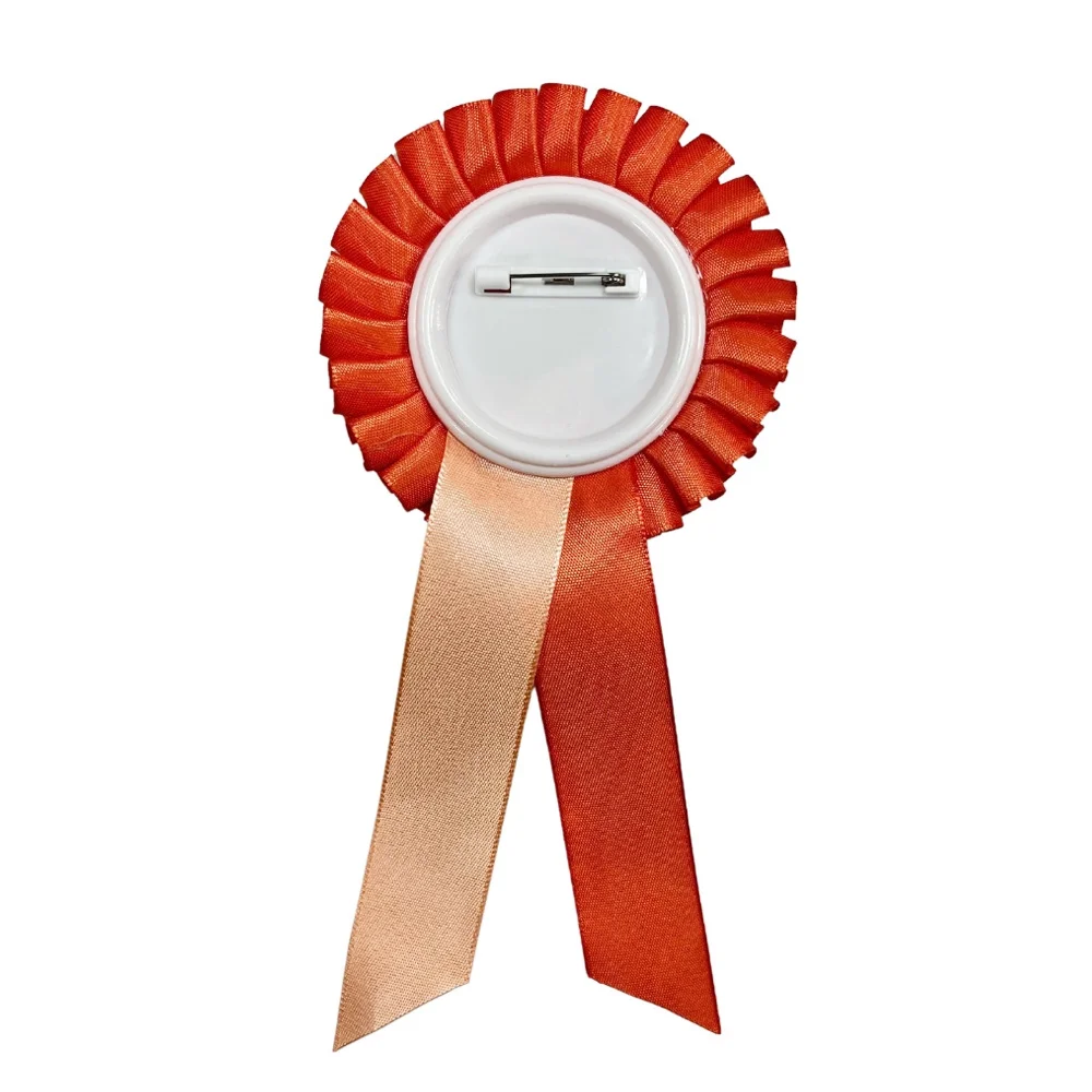school event custom blank rosettes ribbons awards
