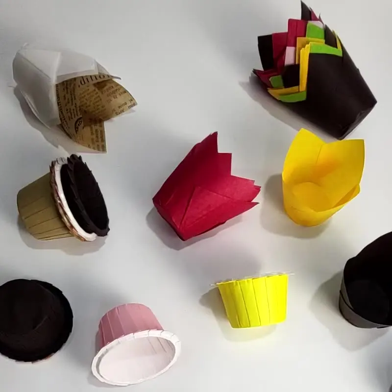 Tulip Cupcake Tomaven Cake Greaseproof Paper Tomaven Cups 50pcs