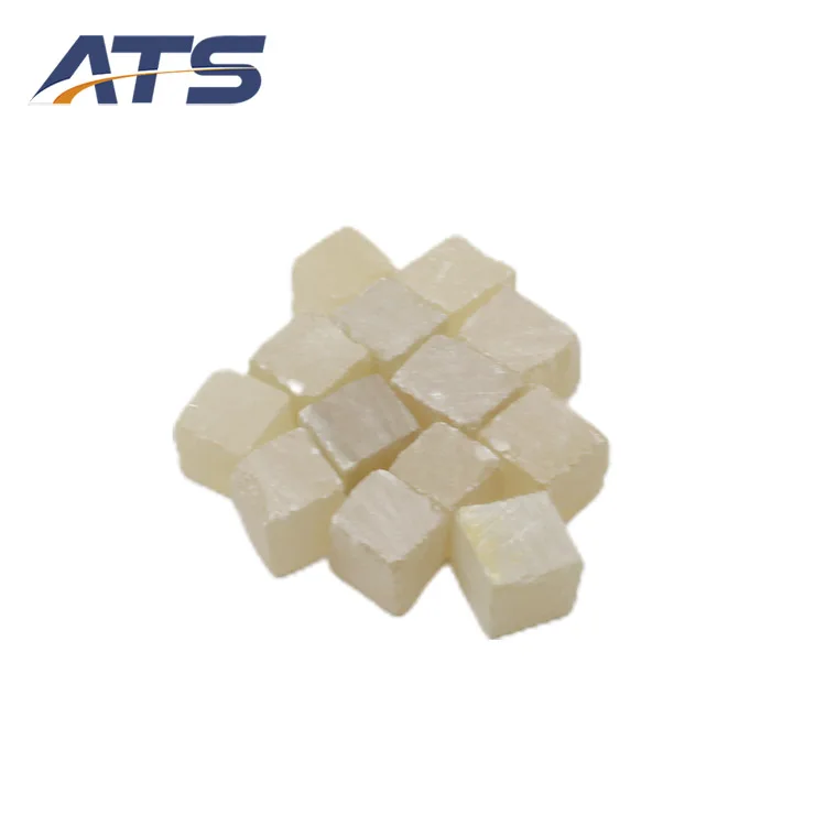 high purity zinc sulifide ZnS crystal  square cutting pieces evaporation material