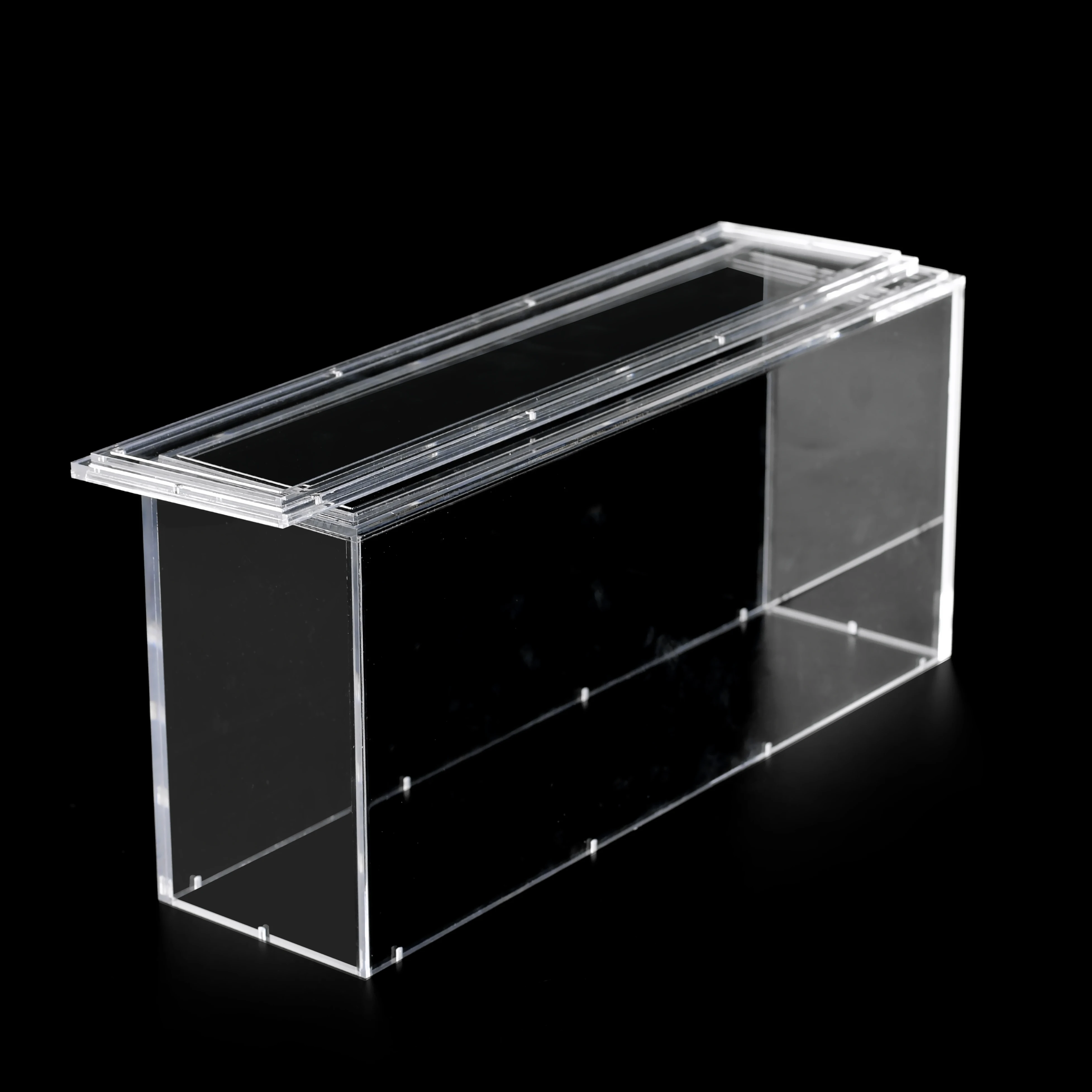 Rectangle Clear Magnetic Acrylic Box High Quality Multifunctional Storage Box With Lid for Organizing Kitchen Bathroom Items