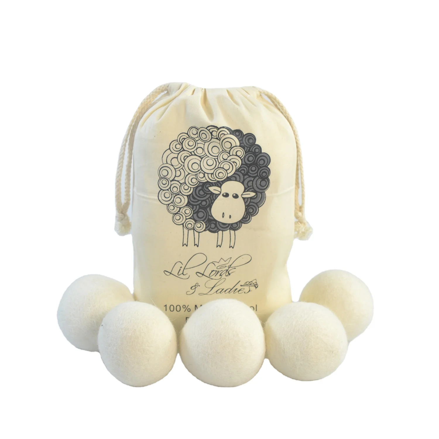 Eco-Conscious Drying Balls Laundry Soft Wool Dryer Laundry Balls For Clothes