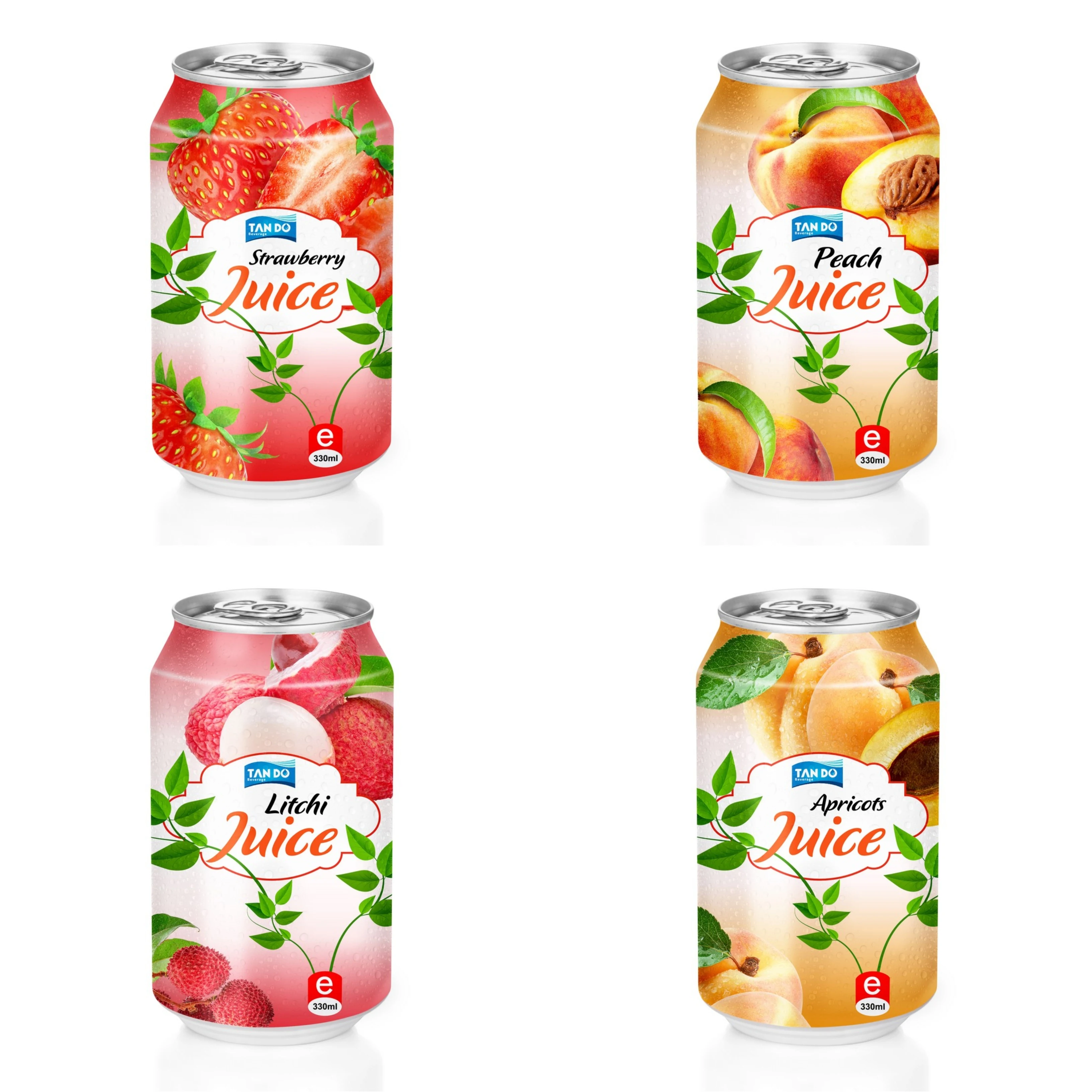 High quality Fruit Juice  drinks 5.x usd  24x330ml cans Tan Do Refreshing Water Support OEM ODM