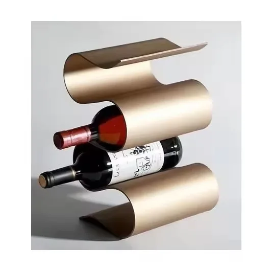 Export Quality Hammered Wire Metal Spice Jar Beverage Liquor Water Wine Bottle Display Rack from India