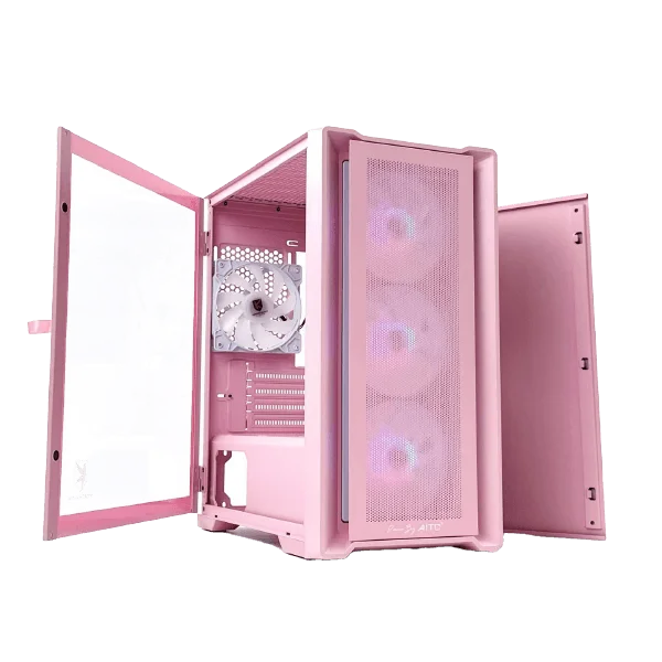 Розовый M-ATX компьютерный корпус для игровой esport