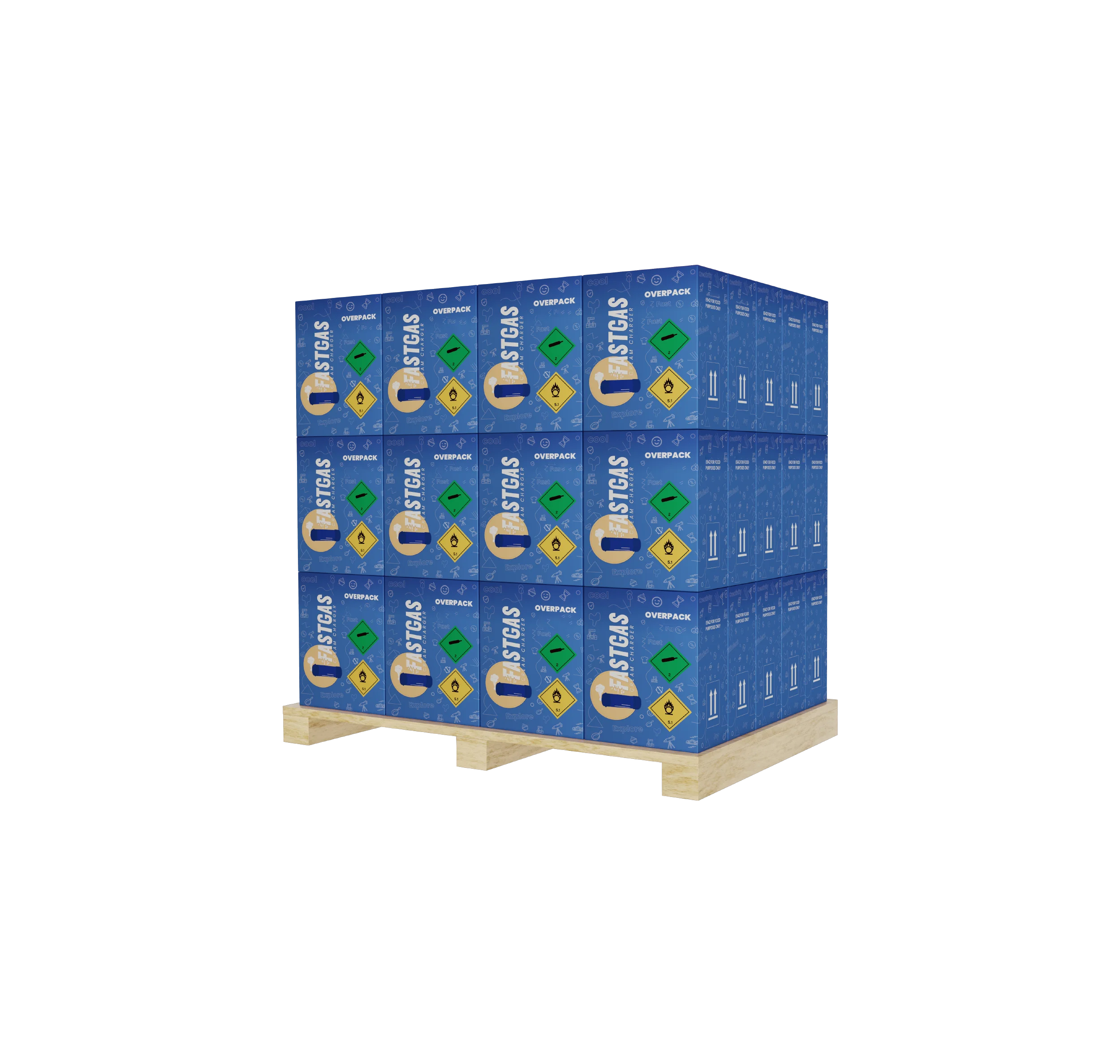 2022 New Sale on 100% Recyclable Steel Material Made Smart 640g Liquid Whipped Cream Charger - FastGas