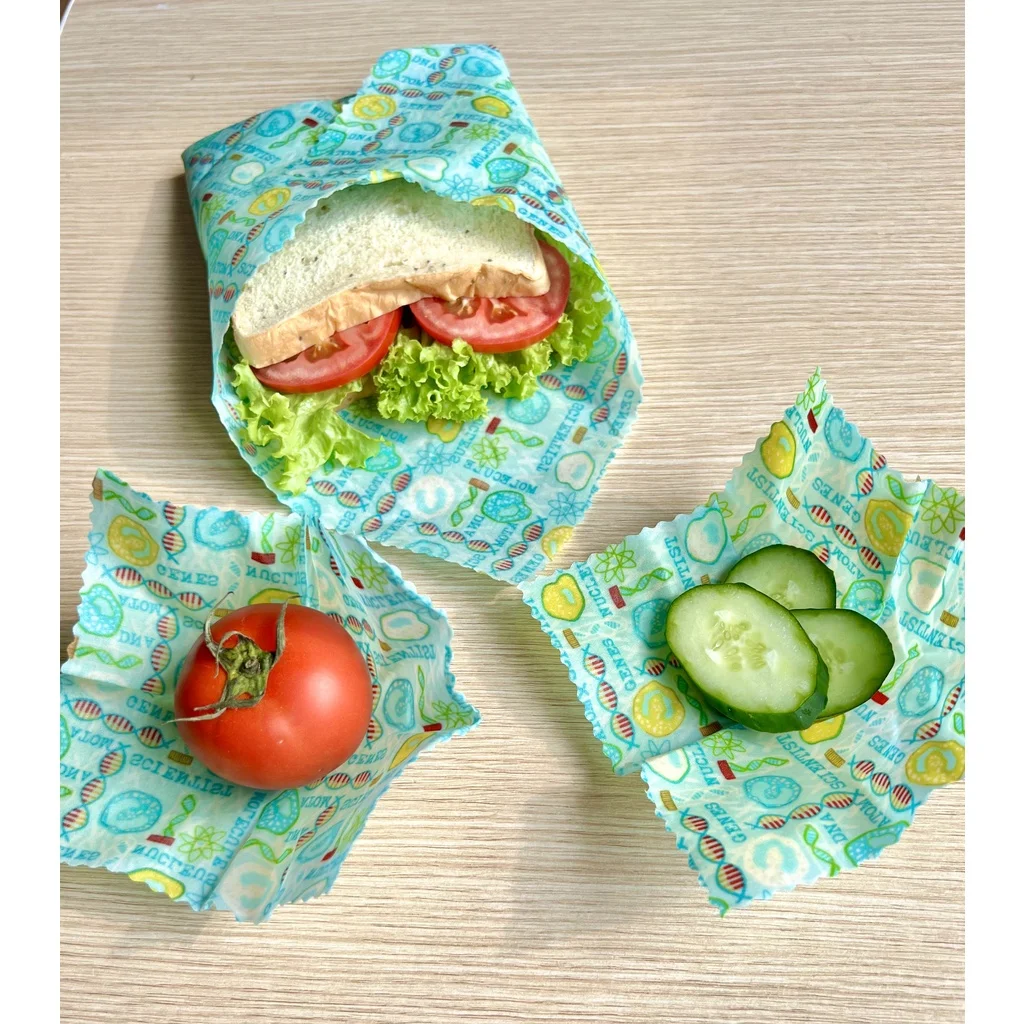 Wrap Bag custom Beeswax Wrap paper manufacturer beeswax wraps with natural beeswax scent that is light and pleasant ANGLE