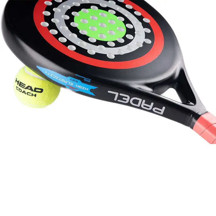 Round Shaped Sublimated Paddle Tennis Rackets EVA Professional Competition Graphite custom head Padel Racket