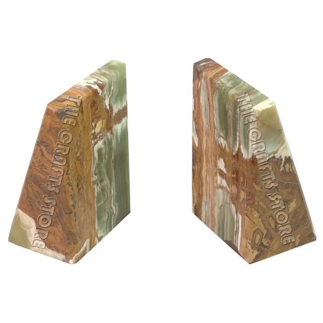 Nordic Marble Triangle Bookends Desk Decoration Volakas Marble Bookends Modern