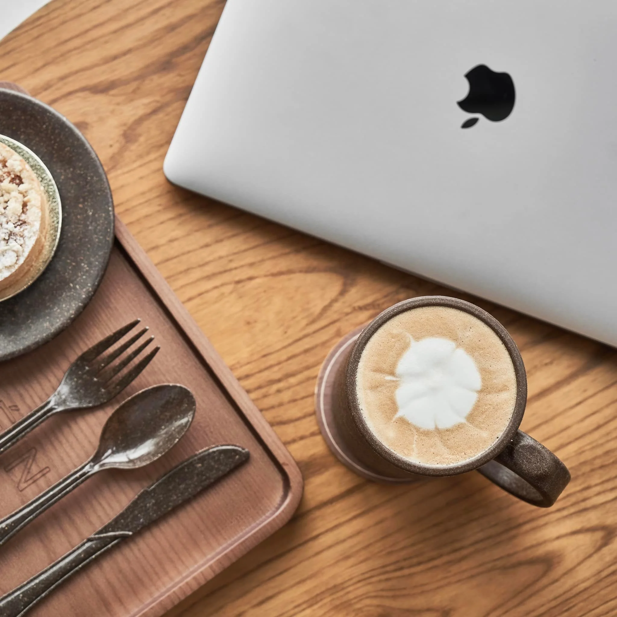 Tableware Cutlery Set (Knife Fork Spoon) From Biodegradable Coffee Grounds AirX Camping Utensils