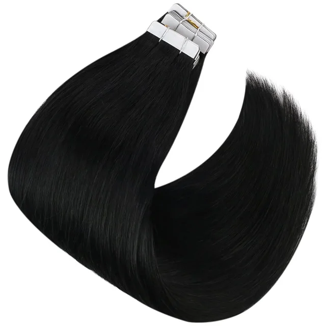Tape In Human Hair Virgin Remy Single/Double Drawn Weft Hair Raw Cuticle Aligned Hair 100% Wholesale Rates 26 Inches