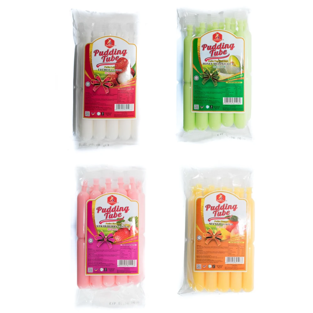 ODM/OEM 160 Tubes x 48ML Delicious Mango Fruit Jelly Individual Stick Pudding Assorted Flavors Available