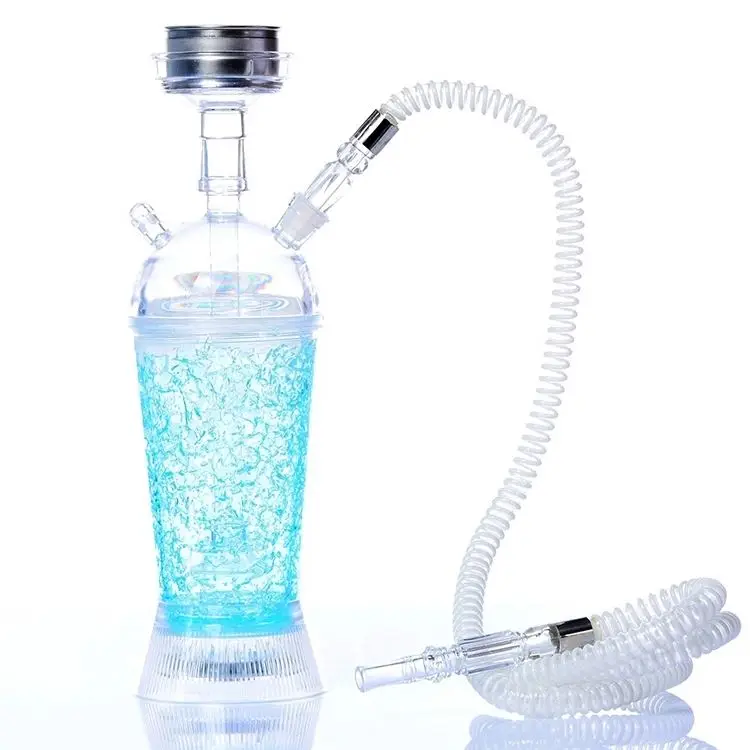 Wholesale Custom colorful smoke car Hookah Shisha for sale Chicha sheesha portable led hookah Cup Travel hookah set