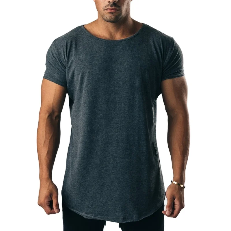 Wholesale Customized Logo Printing Breathable O-Neck Casual High Quality Men Sports T Shirt