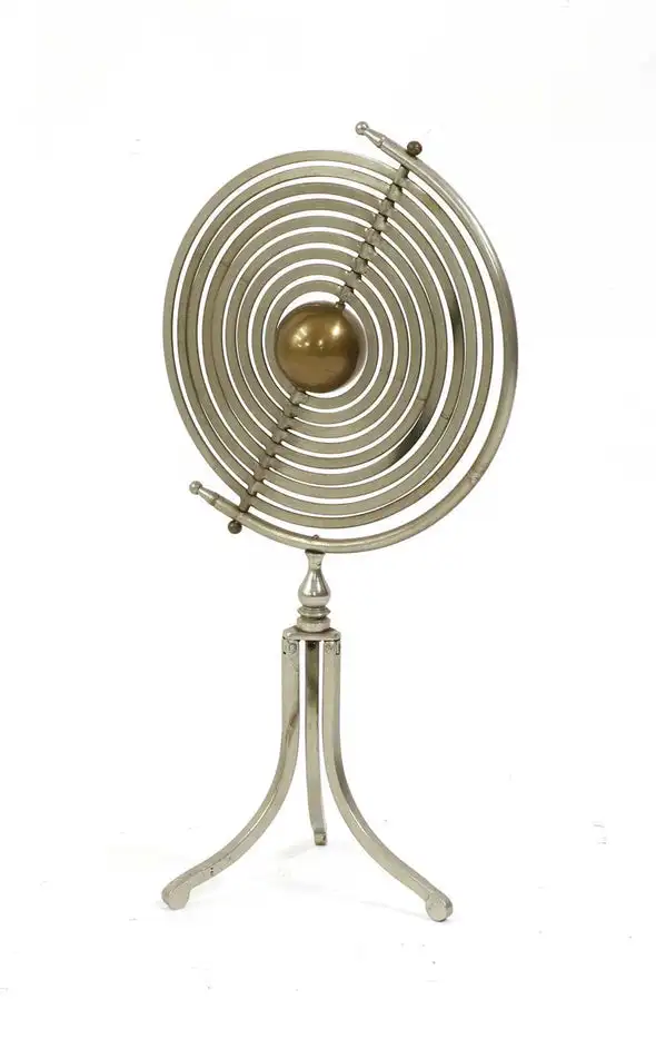 Armillary Sphere Globe With A Tripod Base An Antique Masterpiece Of Art For Enhance Your Home Atmosphere With Ancient Time Feel