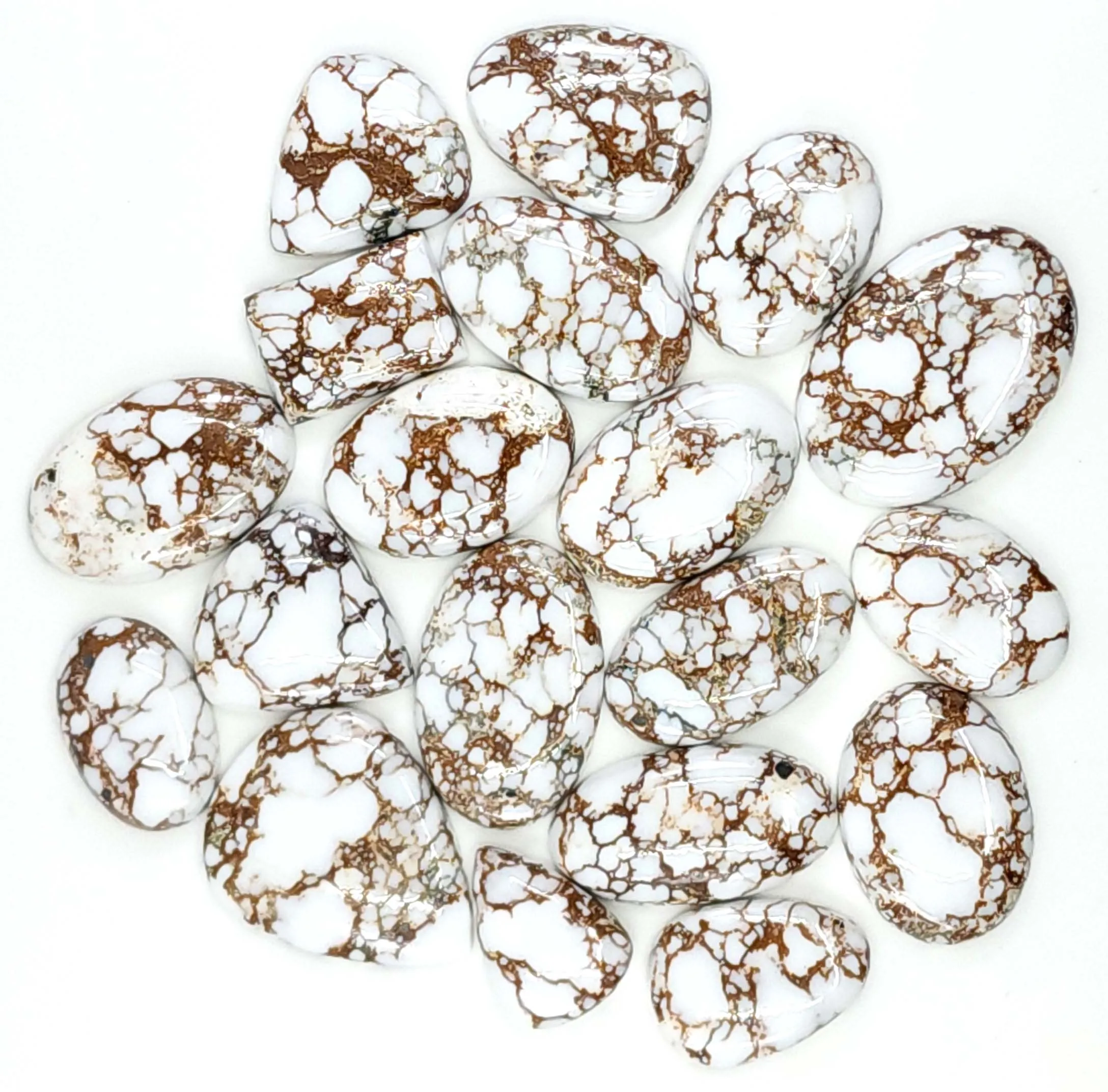 Wild Horse Magnesite Gemstone Cabochon Lot Natural Wild Horse Magnesite Jewelry Making Gemstone White Magnesite Gemstone Cabs