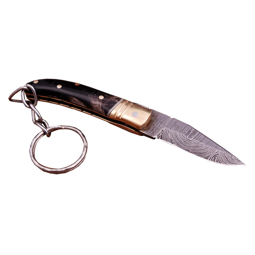 Handmade Folding Pocket Camp Knife Fishing Knife Leather Sheath Available in Wholesale Prices