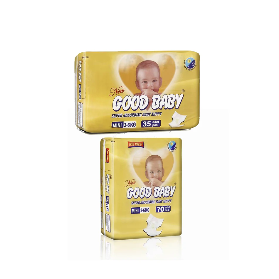 Bulk Supplier Good Baby Super Absorbing Baby Nappy Mini 3 to 6 kg  35 Nappies at Good Price Good Baby Diapers