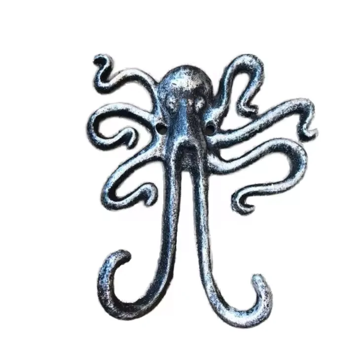 Best Quality Metal Wall Hook Octopus Pattern Organisation for Living Room Bathroom and Kitchen Application from India