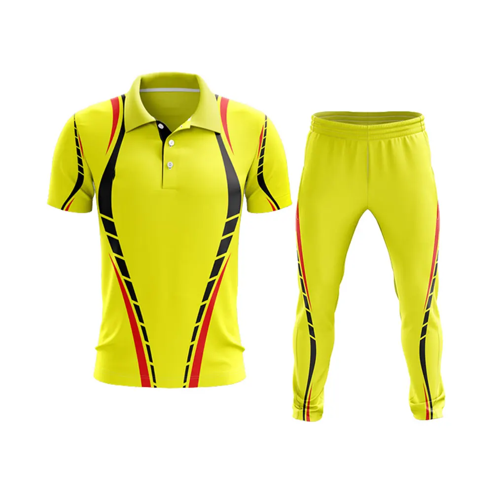 High Quality Custom Sublimated Cricket Uniforms with Team Name and Brand Logo Best in Genre