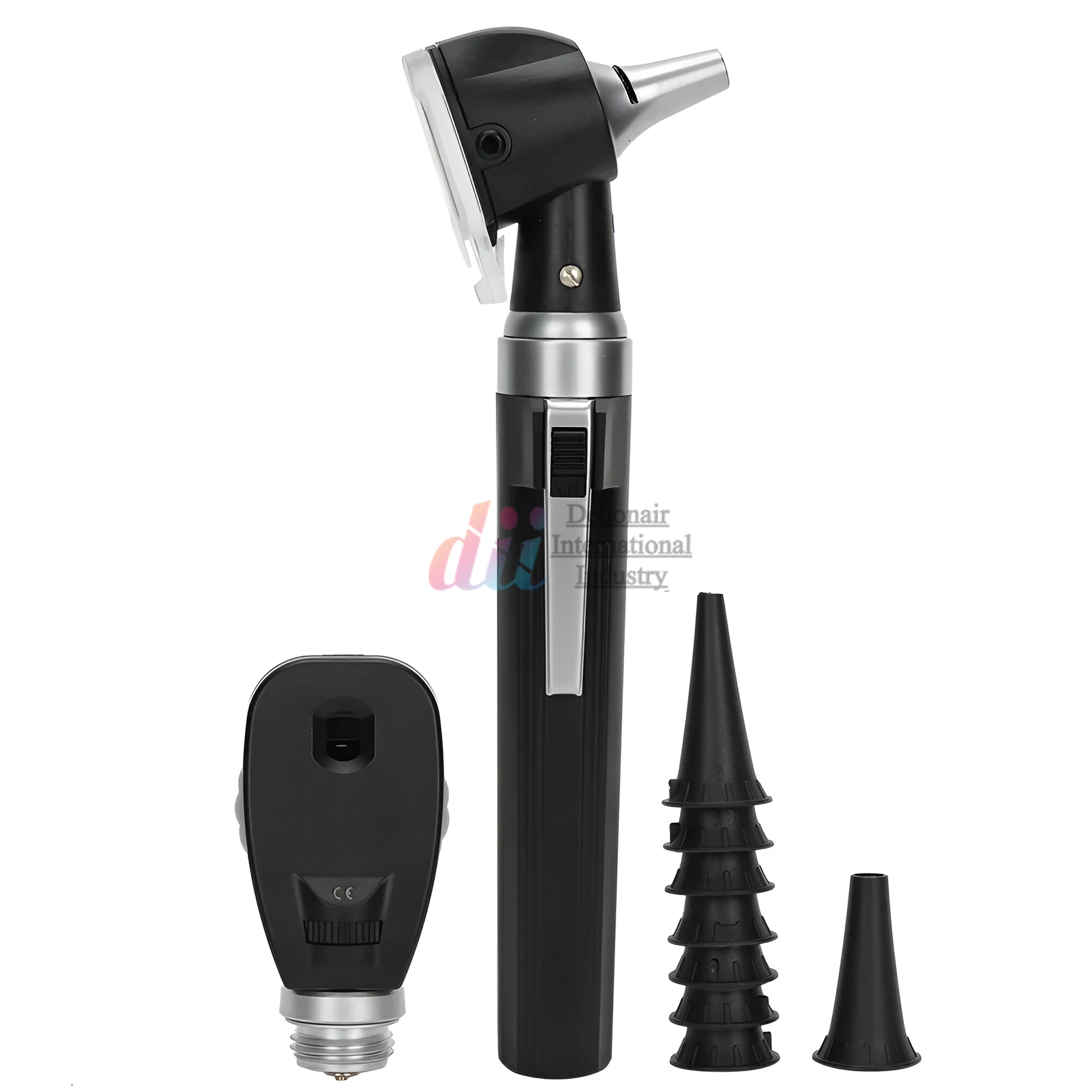 ENT Diagnostic Otoscope & Ophthalmoscope Set - Portable Handheld Ophthalmoscope with 5 Apertures Professional Physician Tool Kit