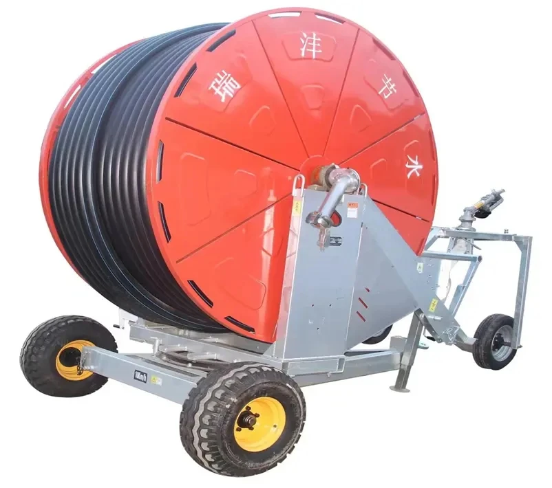 Hot selling agricultural sprinkler hose reel rain gun irrigation system